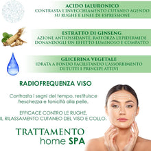 Carica l&#39;immagine nel visualizzatore di Gallery, Gel Crema Radiofrequenza Viso 220 ml - Ultrasuoni - Cavitazione con Acido Ialuronico Ginseng Antirughe Effetto Lifting
