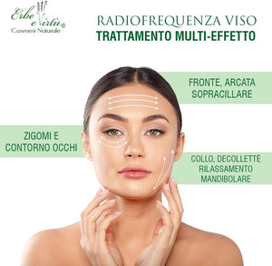 Gel Crema Radiofrequenza Viso 220 ml - Ultrasuoni - Cavitazione con Acido Ialuronico Ginseng Antirughe Effetto Lifting