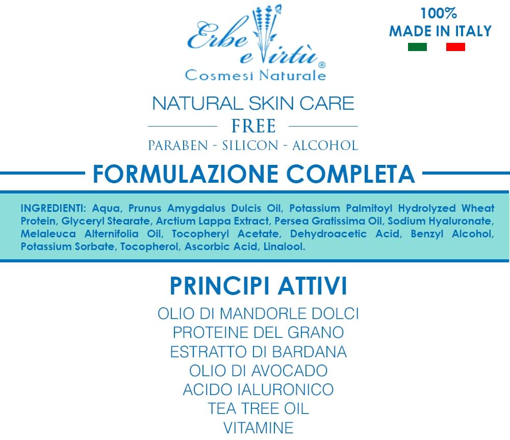 crema anti-acne, combatte e contrasta la comparsa di brufoli 50 ml estratti naturali - made in italy