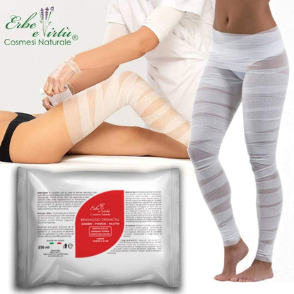 Bende contro la Cellulite Snellente Drenante Rassodante con Fosfatidilcolina  1 coppia + Pantalone Cartene imbustato singolarmente.