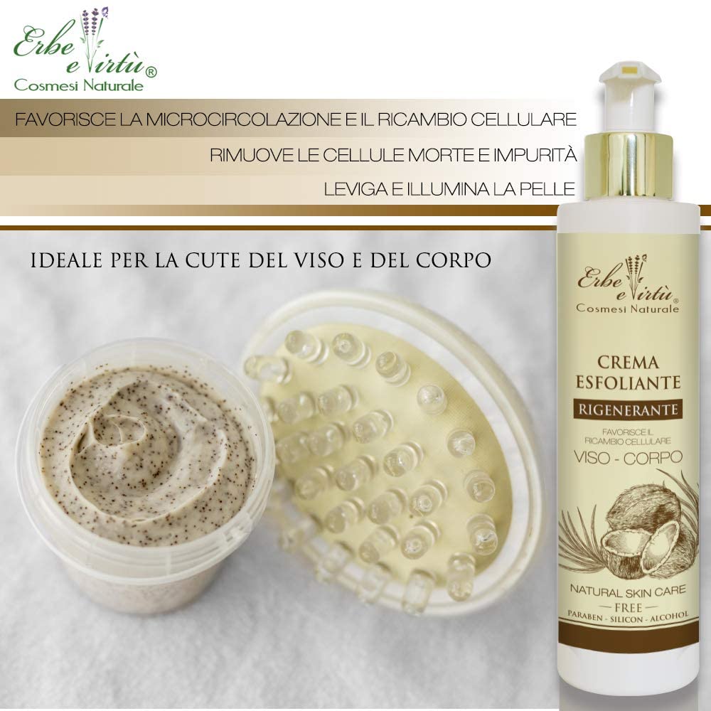 esfoliante viso e corpo delicata fragranza di cocco 200 ml