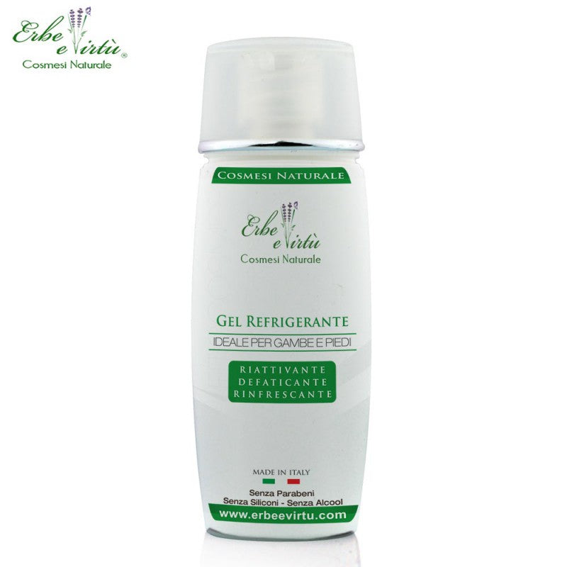 gel refrigerante gambe e  piedi cristalli di menta 100 ml